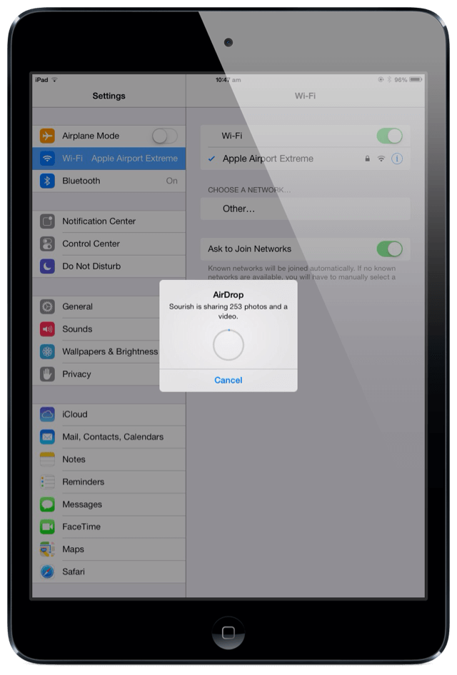 Use AirDrop Feature on iPhone to Transfer Photos to iPad